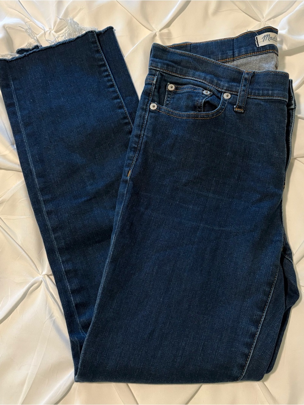 Madewell Alley Straight Dark Wash Jeans, Women’s Size 28